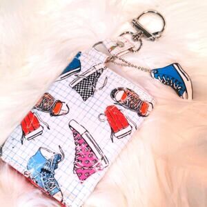 PAPERCHASE Retro Distressed Chucks Hi-Top Velcro Wallet